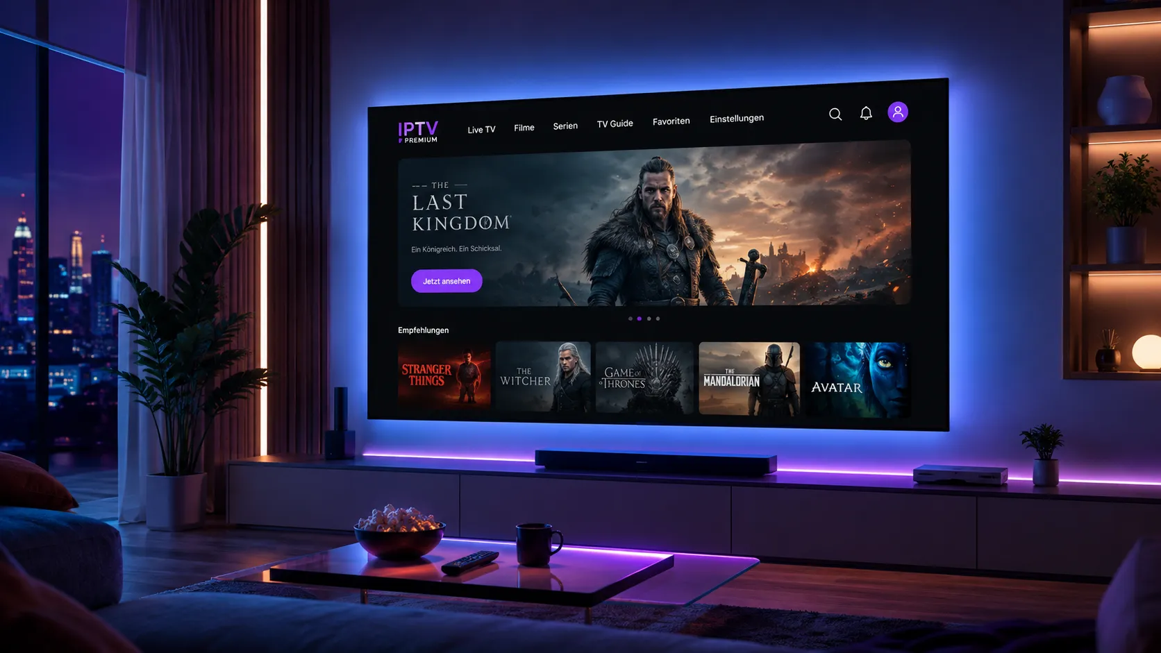 Budget IPTV service comparison showing price tiers, channel availability, and stream quality indicators on a laptop screen